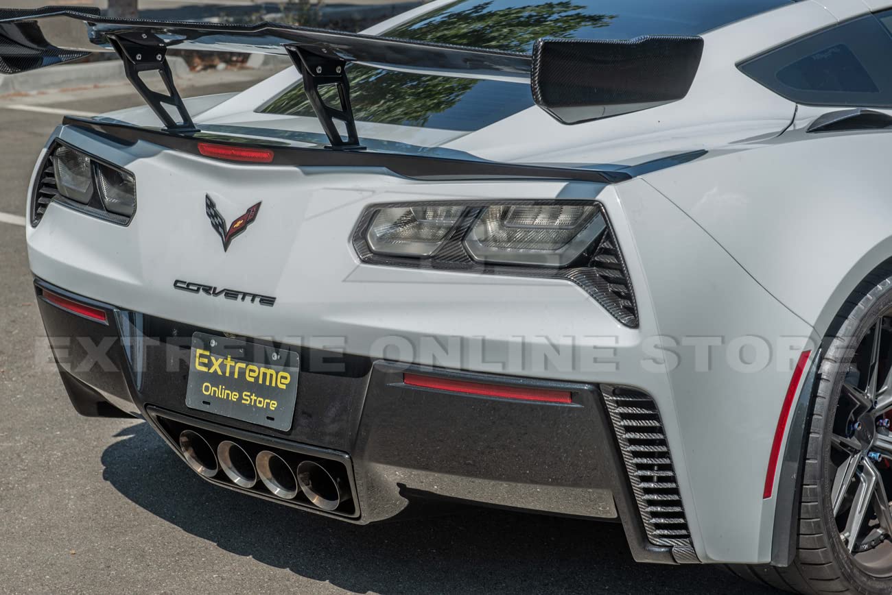 Diffuseur Pare-chocs Arrière Pour Chevrolet Corvette C7 (2014-2019) - ABS Noir, Style Aérodynamique, Kit D'installation