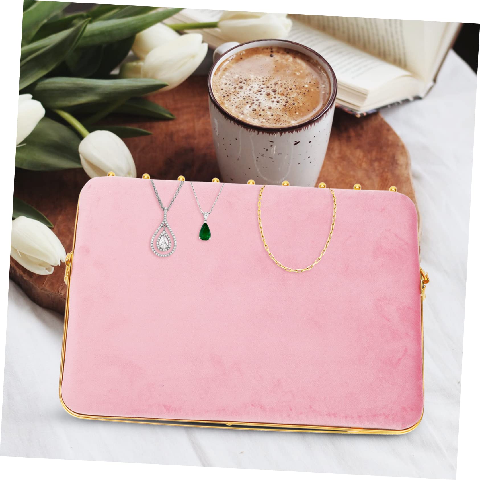 Espositore in Lega Nordico in Stile Rosa Gioielli Metallo e Struttura Organizer Multifunzionale Decorazione da Elegante Orecchini Tavolo