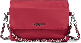 Baggallini Womens Flap Crossbody With Chain
