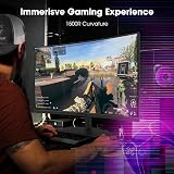 Sceptre Monitor curvo para jogos de 27 polegadas 1500R 100Hz HDMI X2 DisplayPort 1ms 100% sRGB, alto-falantes embutidos preto 2024 (C275W-FW100T) — imagem 7