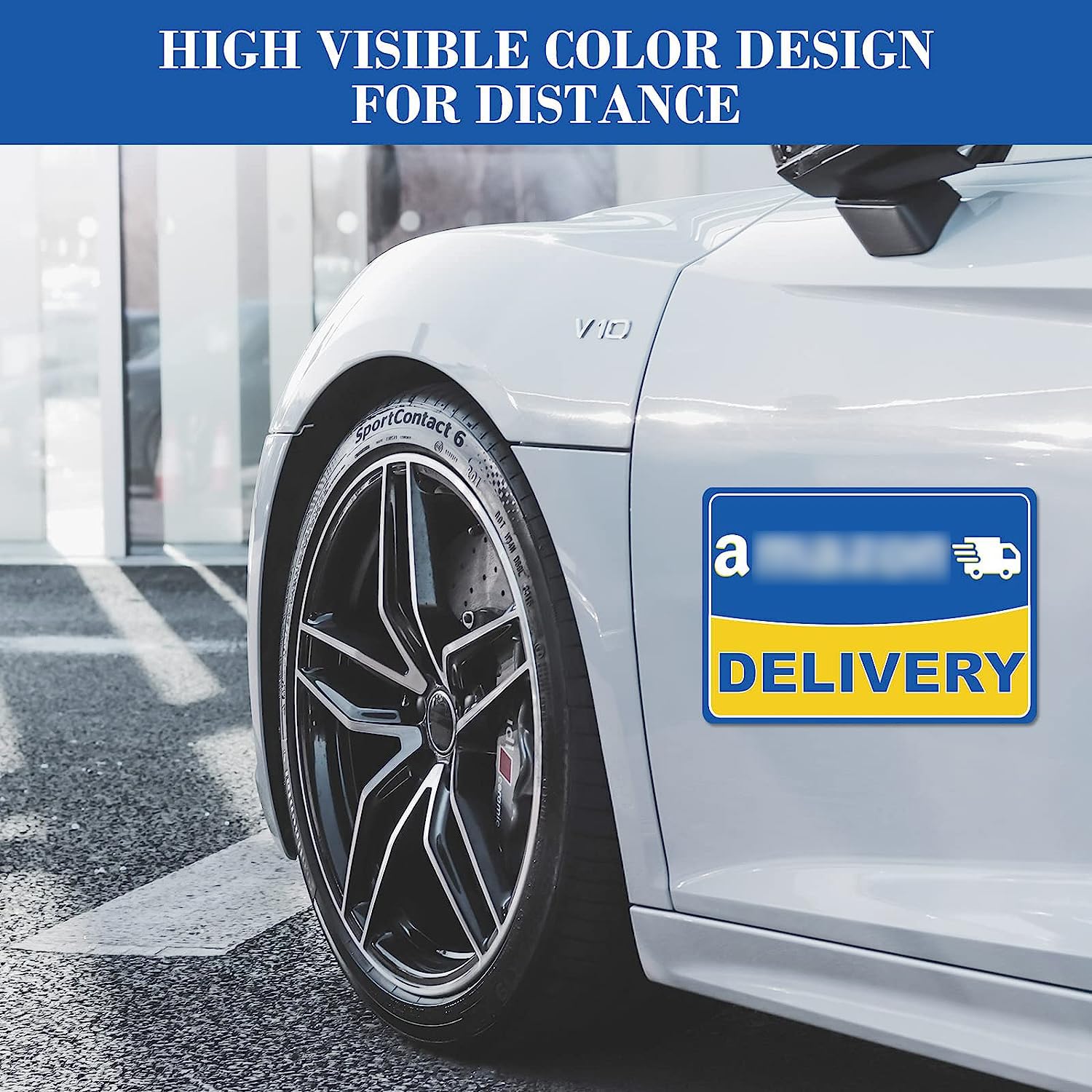 Delivery Driver Safety Sign Delivery Driver Car Magnet 12 × 4 Inches ...