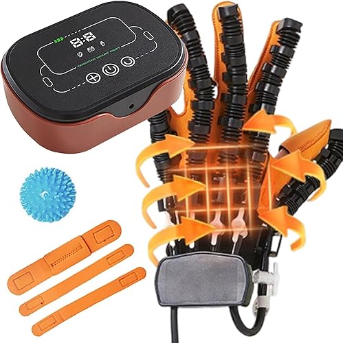 Guantes de robot de rehabilitación calentados mejorados, 3 modos de entrenamiento, función de mano recargable para terapia robot para pacientes con