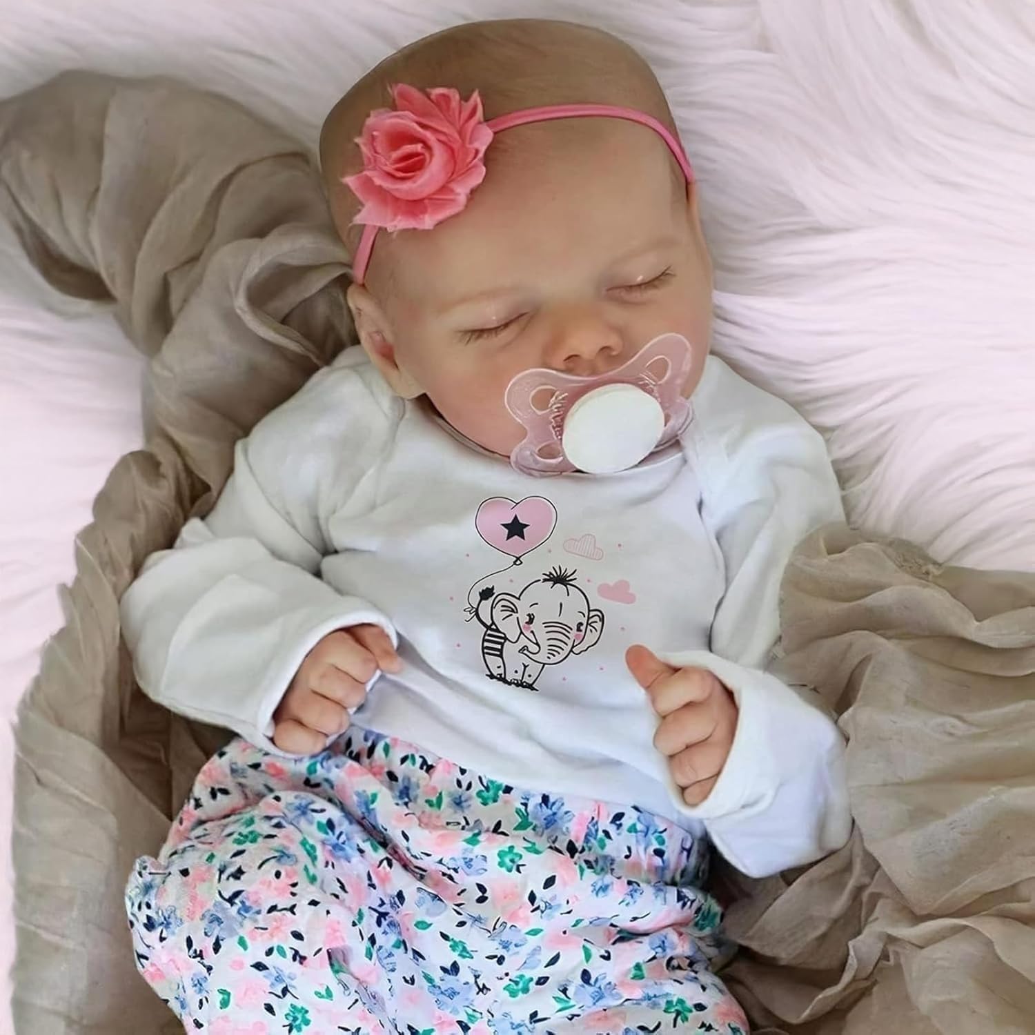 Lonian Reborn Baby 17 Inch Handmade Realistic Sleeping Baby Girl Dolls
