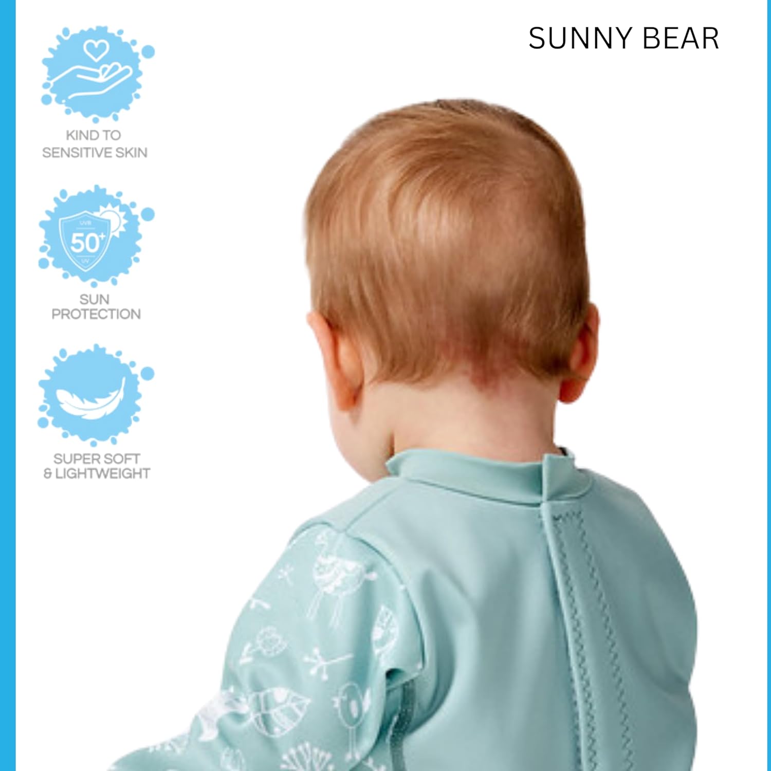 Thermal Swimsuit One Piece Warm in One Wetsuit Swimwear for Babies by Splash About