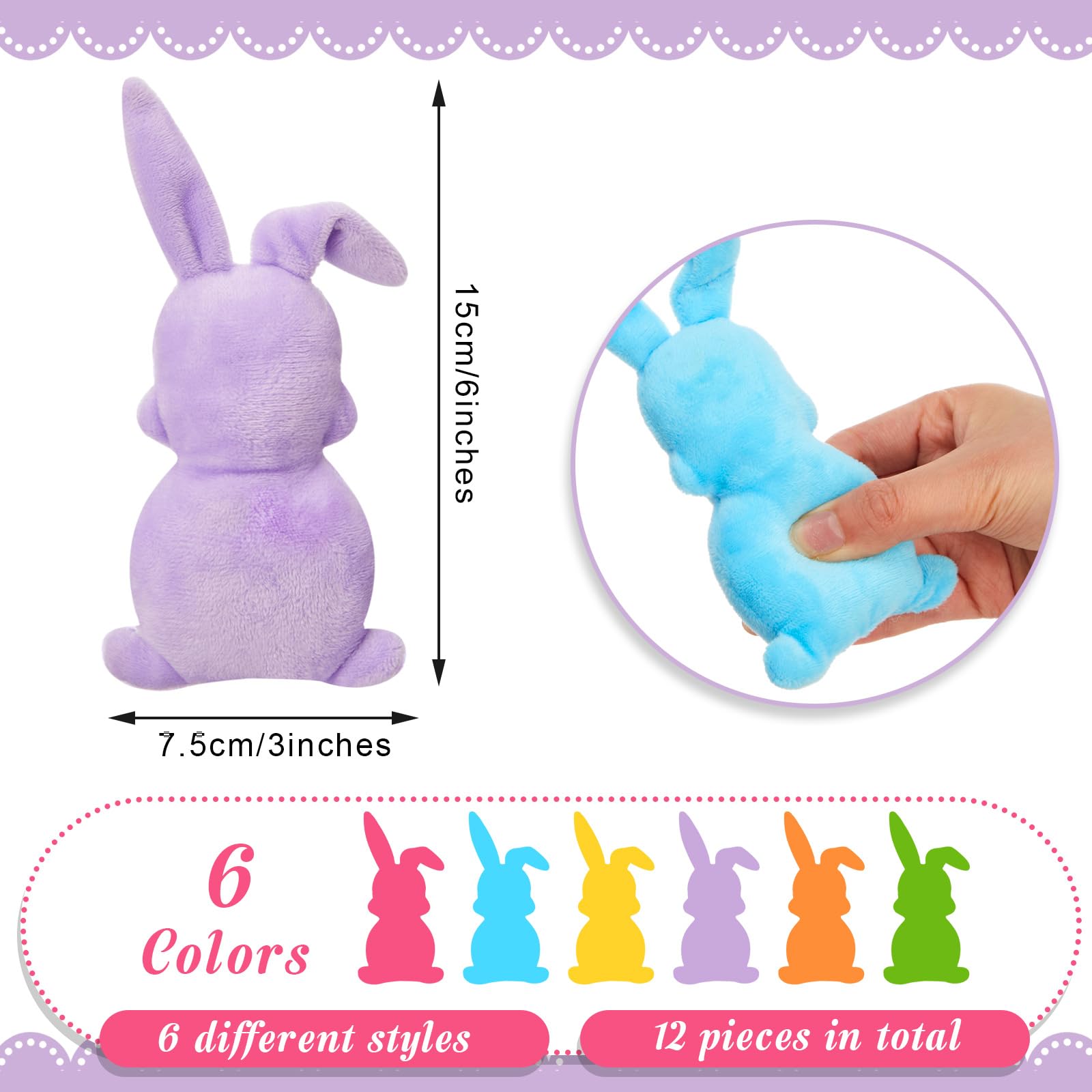 Amazon.co.jp: WinnerWhy イースターバニーぬいぐるみ 24個 かわいい