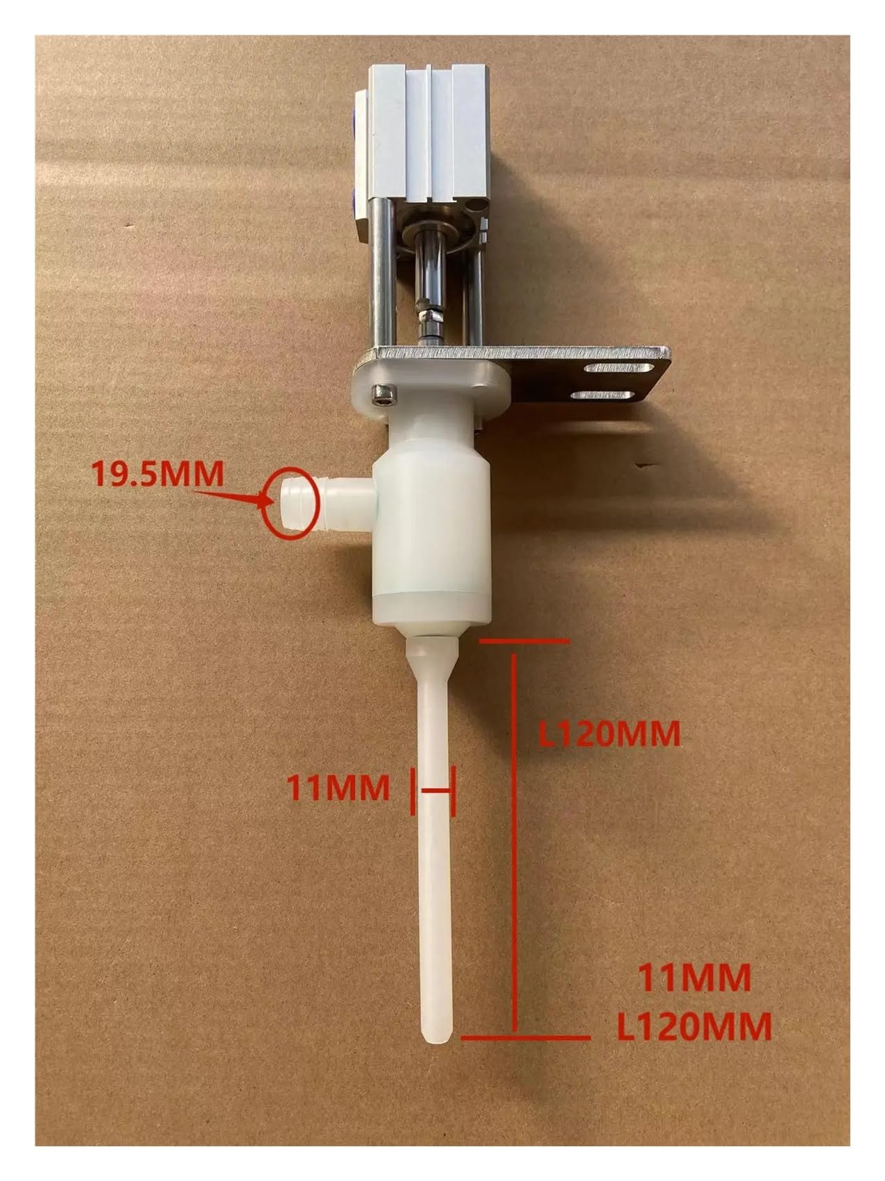 Genérico Válvula de llenado, máquina PP, boquilla alimentación, nailon, limpieza vino(11MM L110MM)