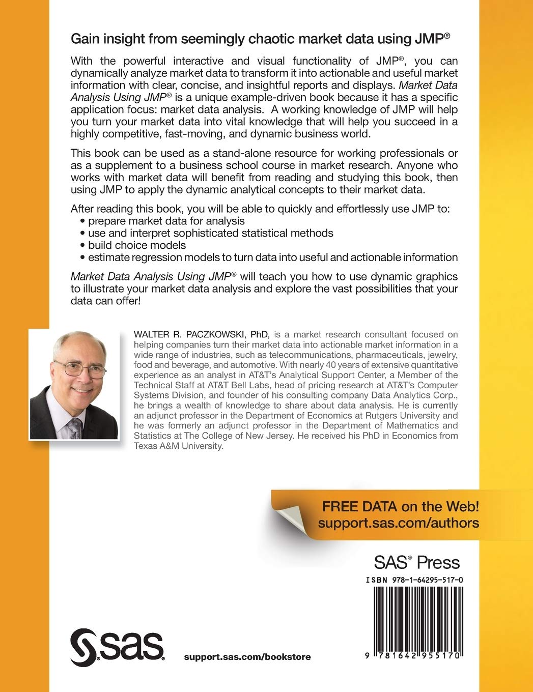 Market Data Analysis Using JMP (Hardcover edition)