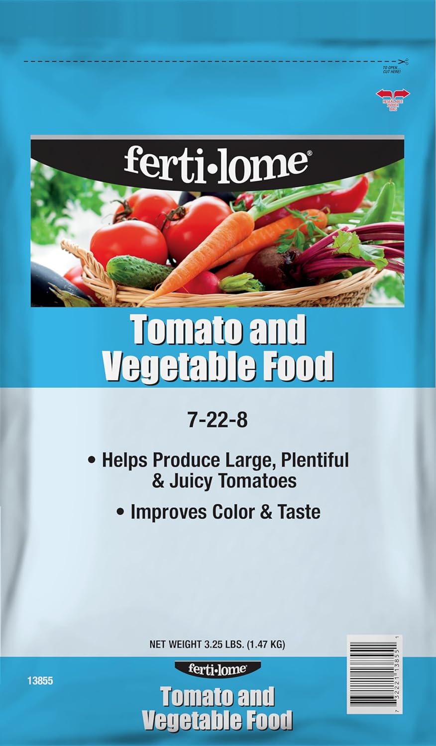 Fertilome (13857) Tomato and Vegetable Food 7-22-8 (10 lbs.)