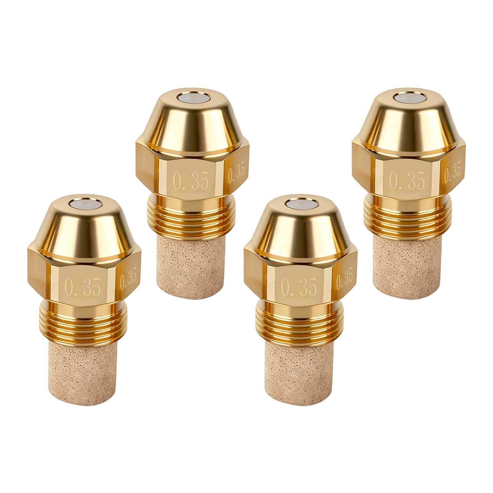 Hydro Hot Fuel Nozzle 0.35 GPH 60° - Replacement for Danfoss 030F6103 & WPX-886-41A, Aqua Hot RV Heating System Maintenance Kit (4)