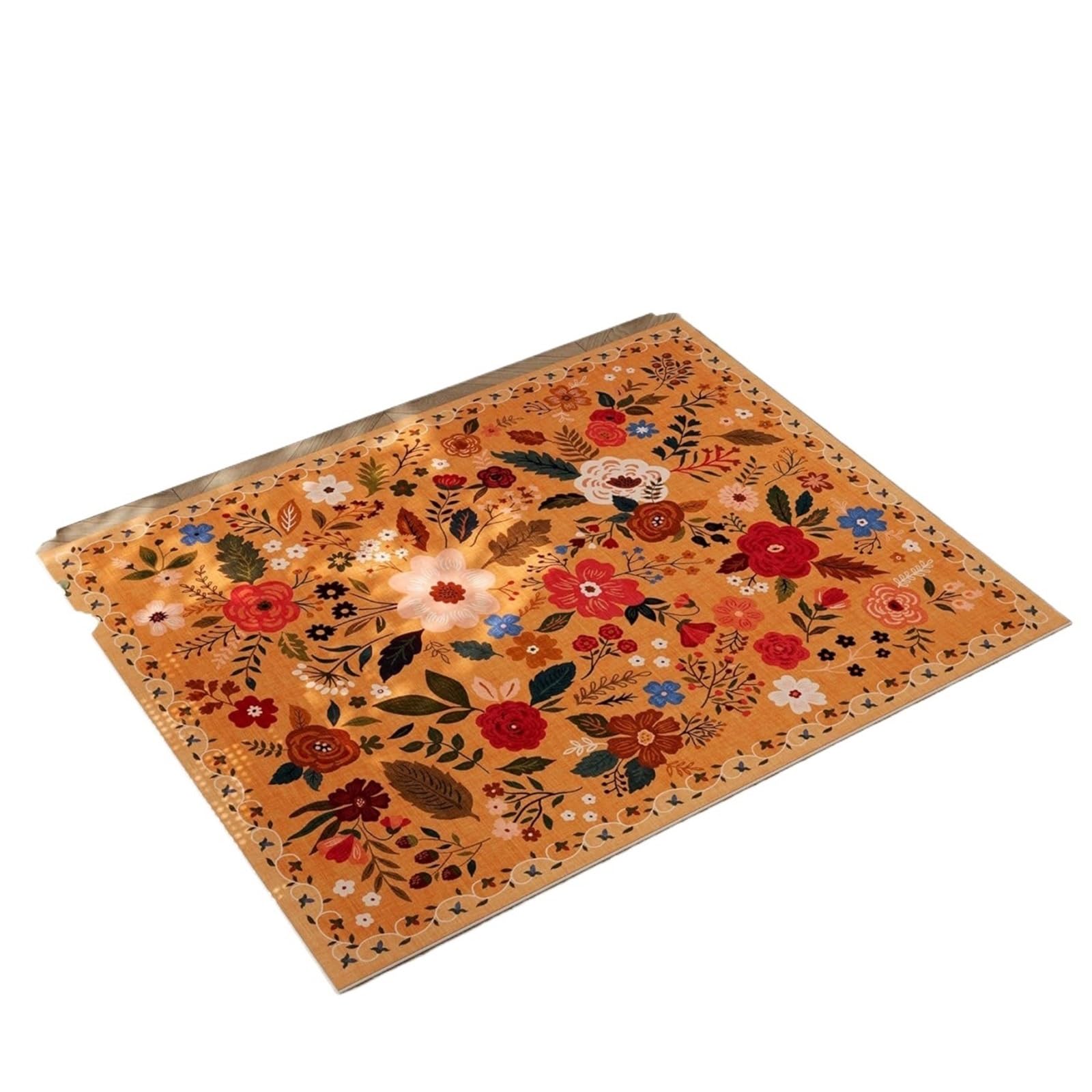 Tapis de salon bucolique fleur 80x160cm transformant votre chambre en havre de paix