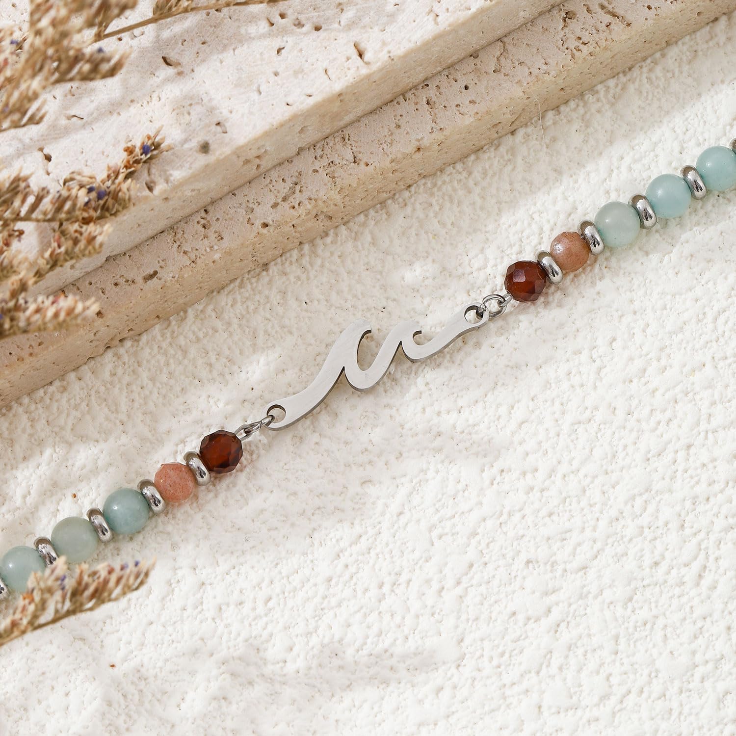 Friendship Wave Beaded Bracelet for Best Friend Bestie, Christmas Stocking Stuffers Birthday Gifts for Women Sister Daughter - Image 4