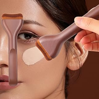 Brochas planas de base para maquillaje líquid...