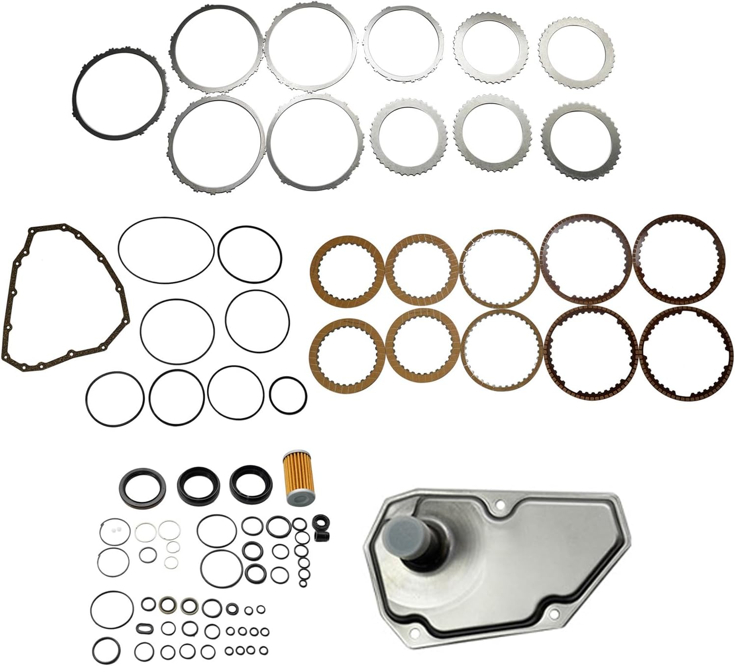 JF015E RE0F11A CVT Transmission Master Rebuild Kit with Oil Filter Replacement for Nissan March Pilsar Qashqai Juke Suzuki Lapin Chevy Spark