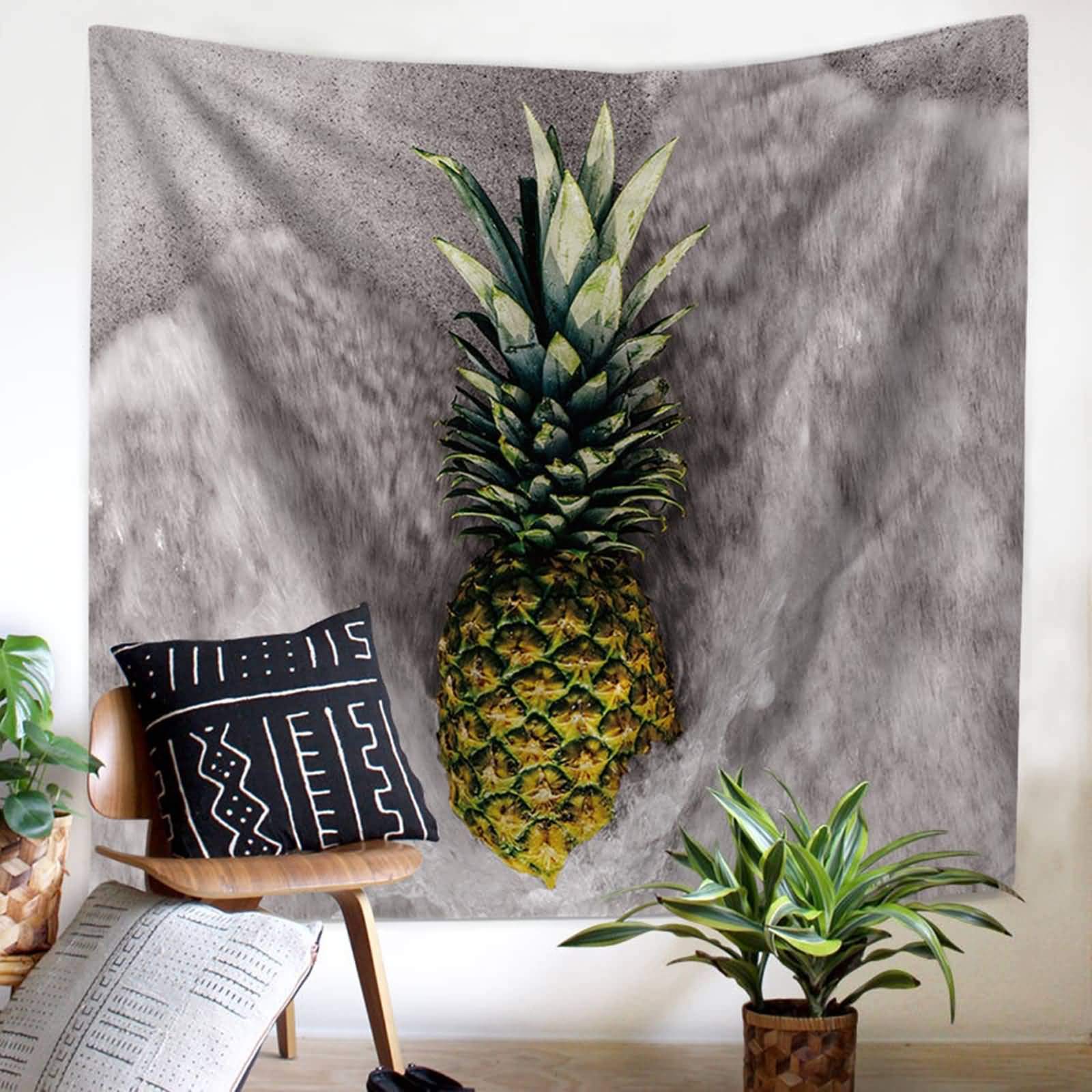 Ananas tapisserie murale decoration style-3 pour masquer un mur