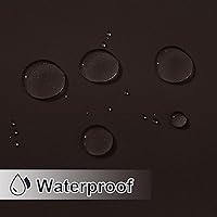 Vista 231 de NICETOWN Cortinas grises para exteriores para patio, impermeables, 2 paneles, resistentes al viento, a prueba de óxido, ojales superiores e