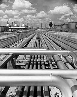 SAL25535612LARGE Pipelines Tidewater Oil Company Refinery Delaware USA Poster Print, 24 x 36
