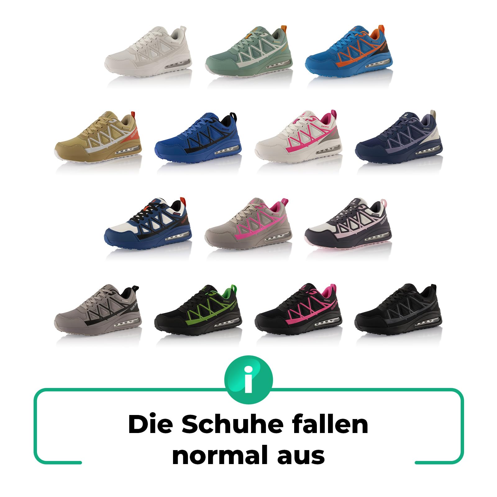 Fusskleidung® Damen Herren Sneaker – wasserdichte Wanderschuhe mit Dämpfender Komfortsohle