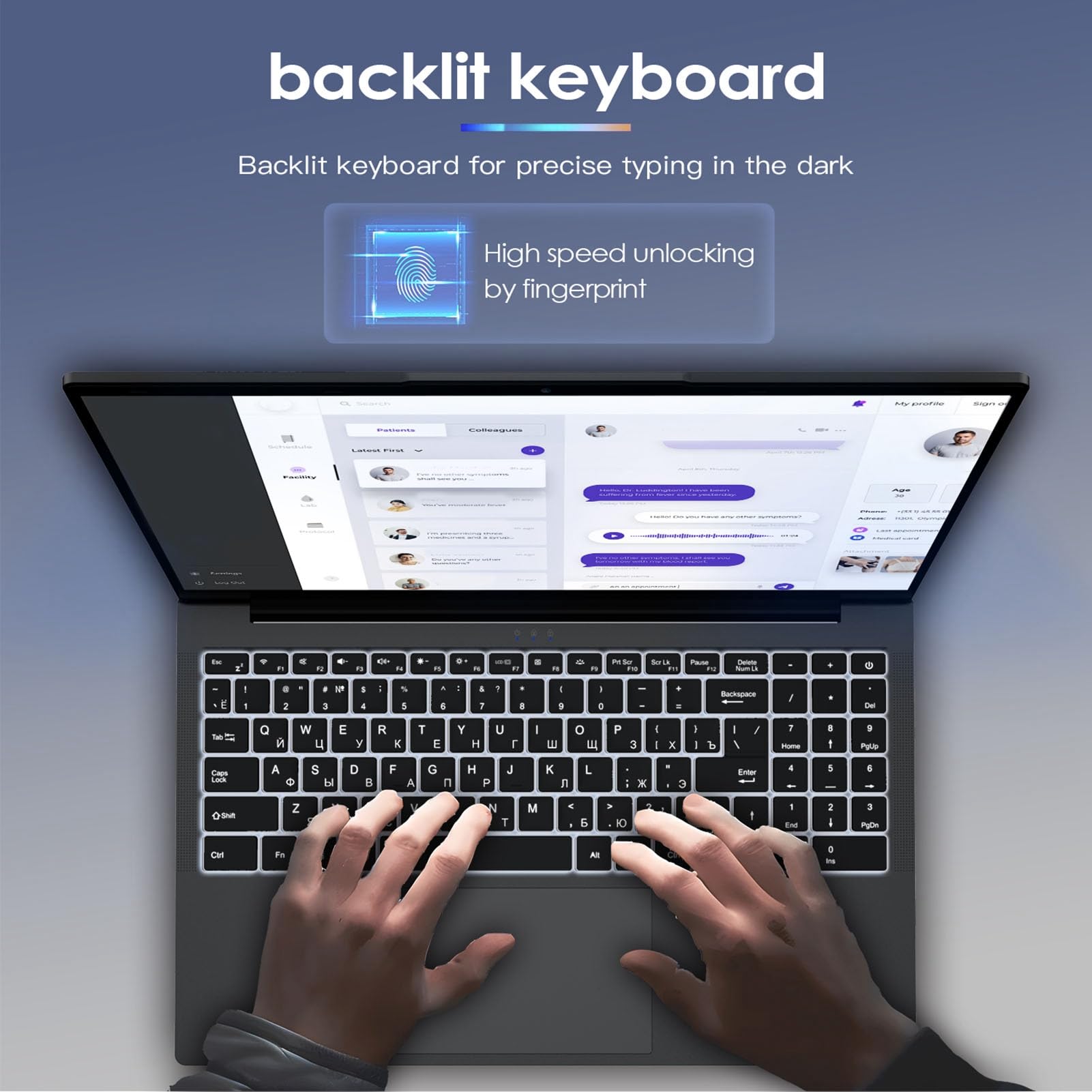 Asixxsix Laptop da 15,6 Pollici, 32 GB RAM 1 TB SSD Octa Core FHD IPS Schermo Computer Portatile con Tastiera Retroilluminata, Riconoscimento Impronte Digitali, BT5.2, Laptop Windowss