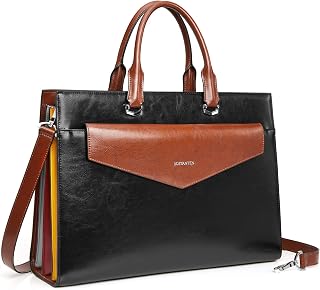 Bostanten Briefcase Genuine Leather Handbag