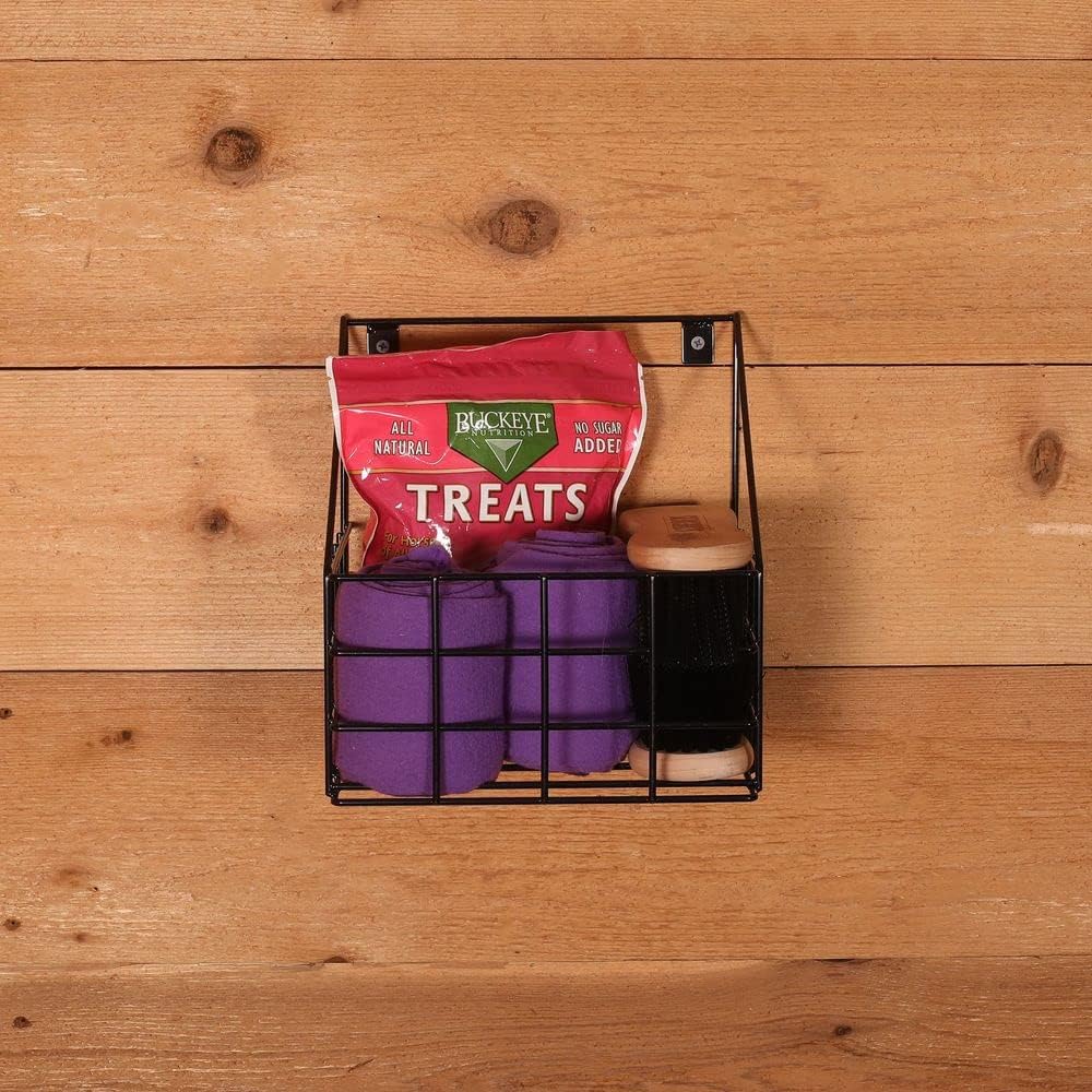EASY-UP Mounted Stall Basket | Ideal Horse Stable Organizer | Easy Accessibility | Reliable Storage Solution