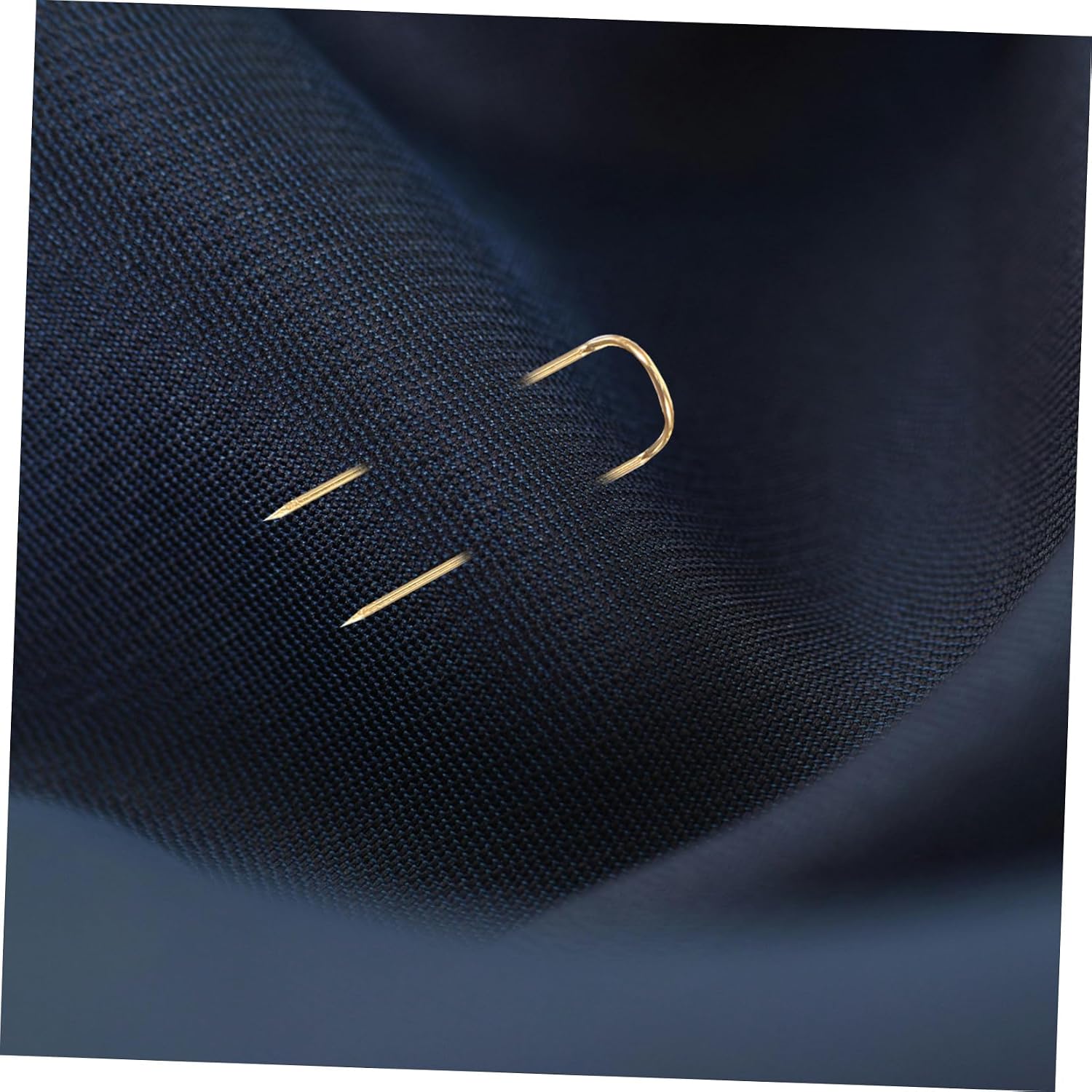 PLAFOPE 50pcs U-Shaped Fixed Pins for Embroidery Curved Needles Sewing Professional Blocking Needle Hand Sewing