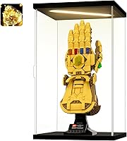 Vista 22 de Vitrina de acrílico para coleccionables, cajas de acrílico transparente para figuras de exhibición, memoribilia, casco de construcción iluminado