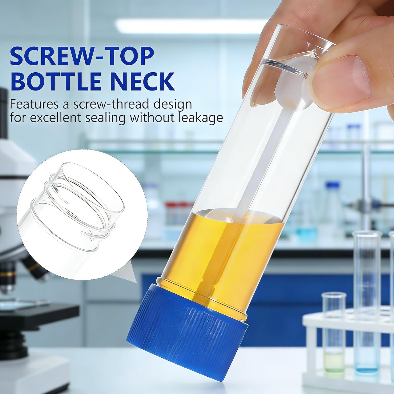 Stool Sample Collection Kit, 10pcs 25-30ml Stool Sample Cup Stool Container with Spoon Lid, Plastic Fecal Collection Container Urine Cups for Laboratory Medical Use