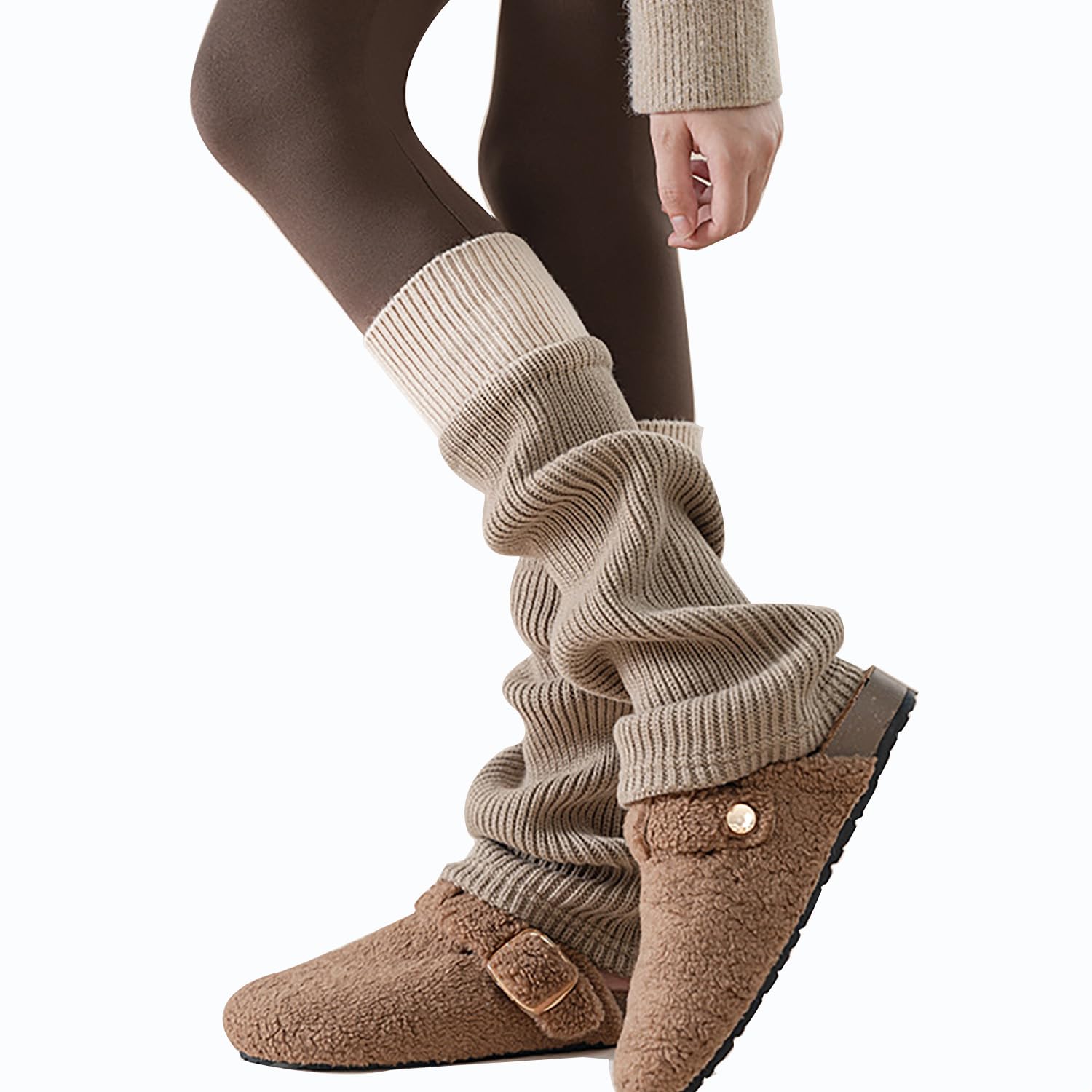 Moonlik Leg Warmers for Women Leg Warmer y2k 80s Slouch Ankle Socks for Girls Snow Boots Knit Socks
