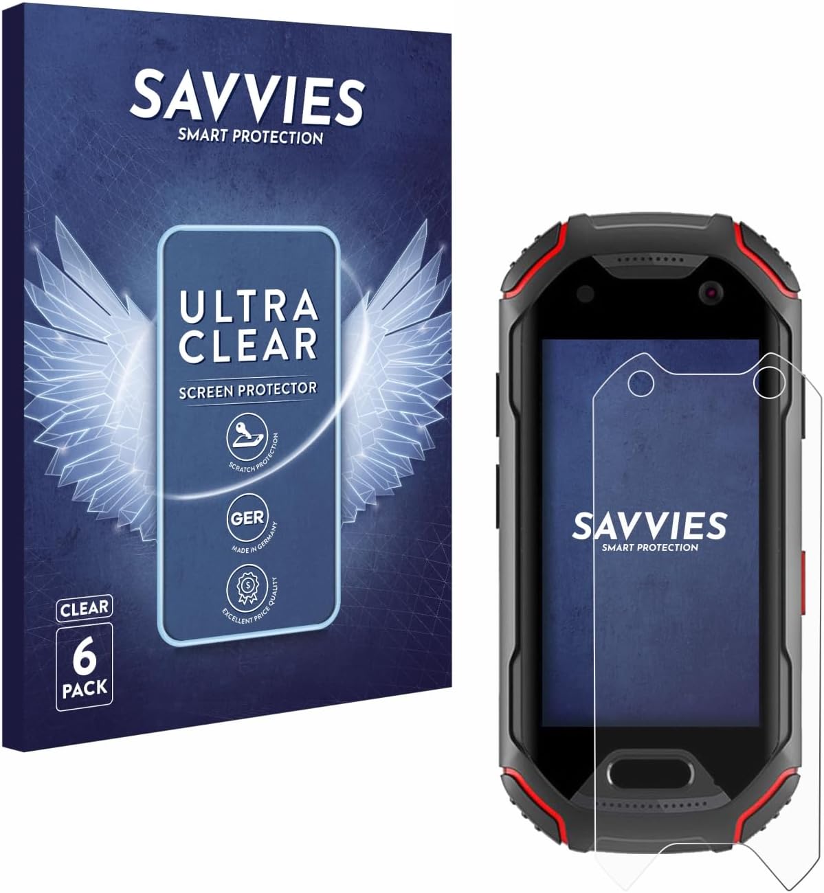 6 Pack Screen Protector compatible with Unihertz Atom Protection Film Clear