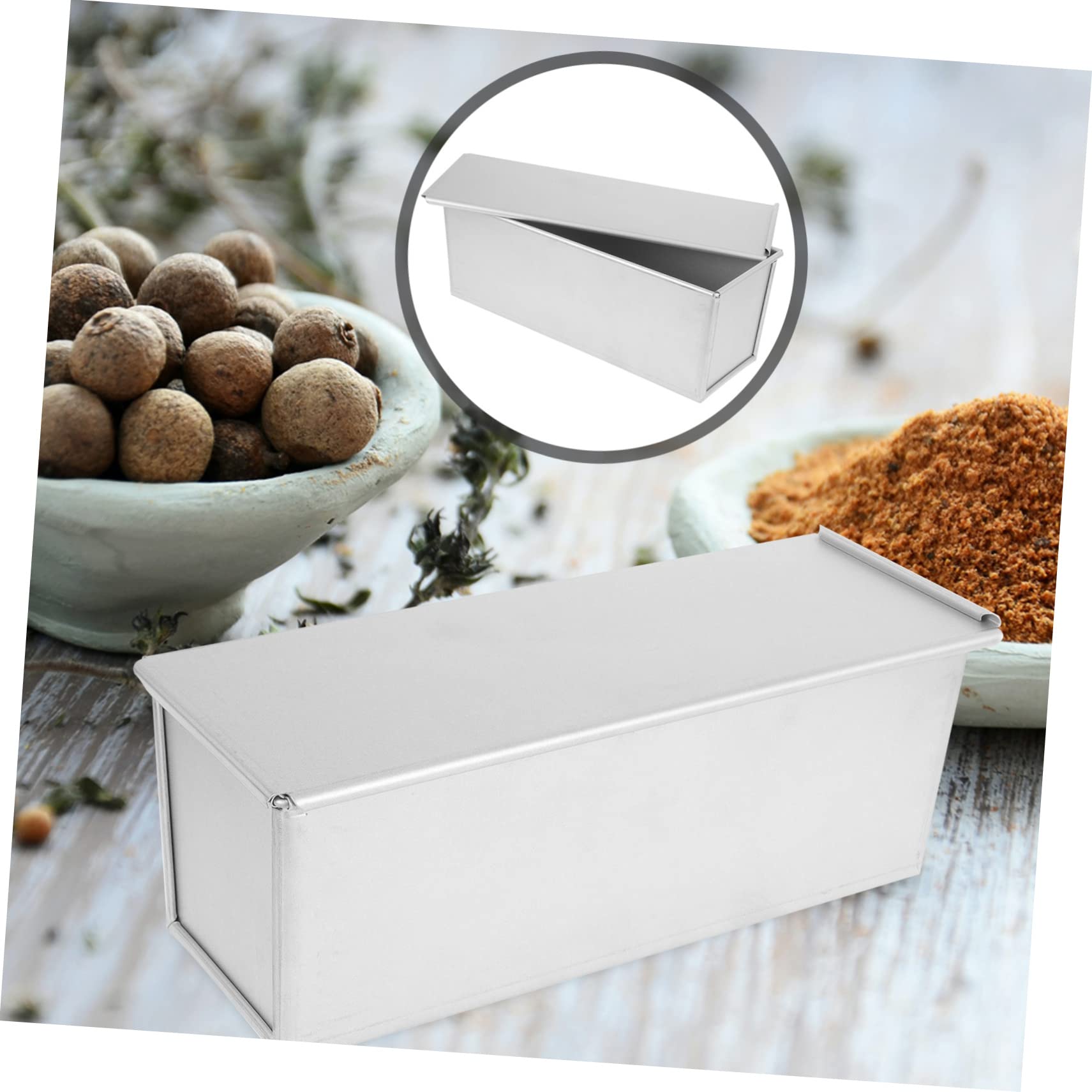 Homoyoyo Toastform aus Metall, 1 Stück, Silber, Antihaftbeschichtet | Brotbackform für Zuhause und Profis, Leicht zu Reinigen, Wiederverwendbar