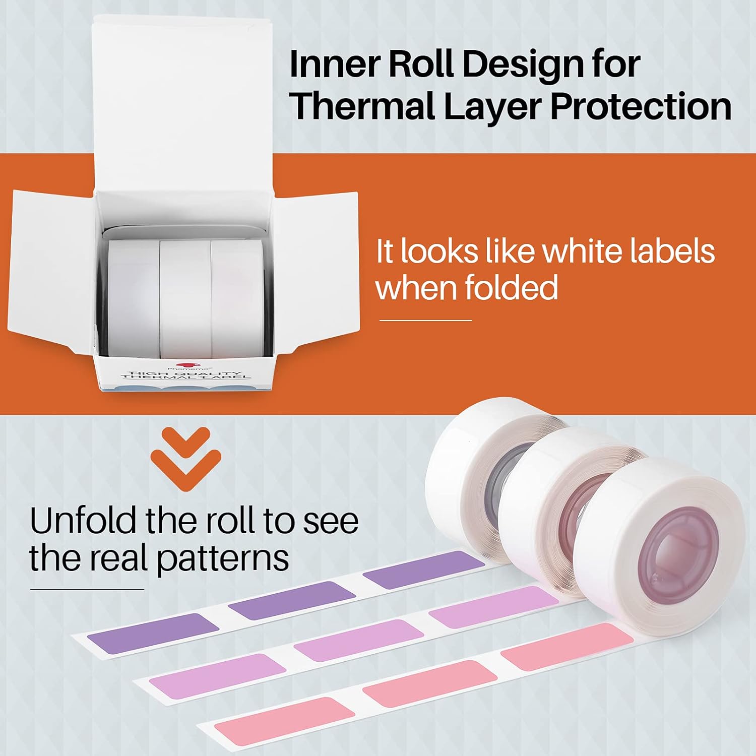 D30 Label Maker Tape - Compatible with Memoking/Phomemo D30 Printer Machine, 12x30mm Waterproof Thermal Printer D30 Labels, Purple/Rose Red/Pink Sticker Machine Tape, 3 Rolls - Image 6