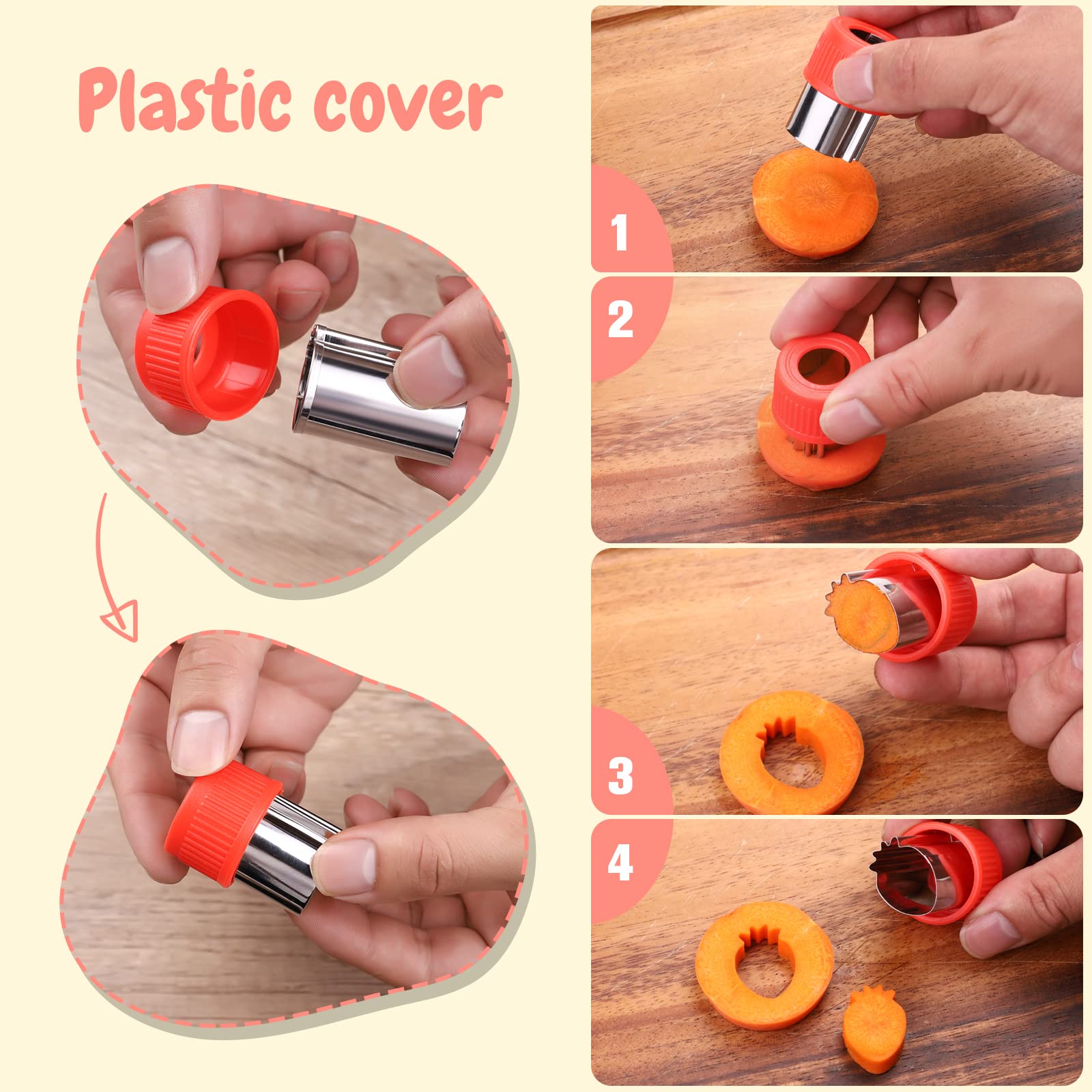 Lot De 48 Emporte-pièces Enfants - Acier Inoxydable Formes Dinosaures Étoiles - Accessoire Cuisine Ludique