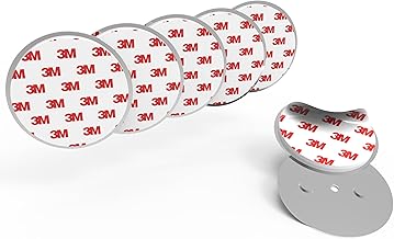 5 x Smoke Detector Holder – Self-adhesive Magnetic Pads – 3M Adhesive Pads with Magnetic Attachment – Strong Magnets – Holder for Fire Detectors, Gas Detectors
