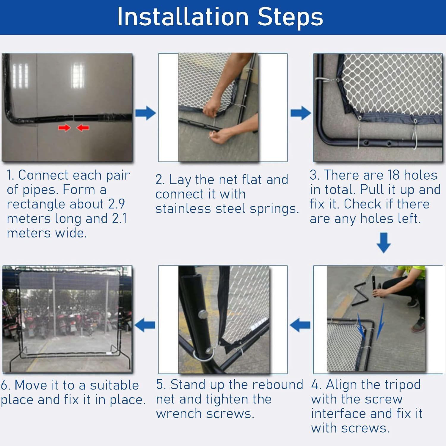 Tennis Wall Practice, Tennis Backboard Net for Tennis Court Backyard Outdoor Training, Tennis Rebound Net, Tennis Training Equipment, Tennis Court Gear Extreme Rebound Bounce