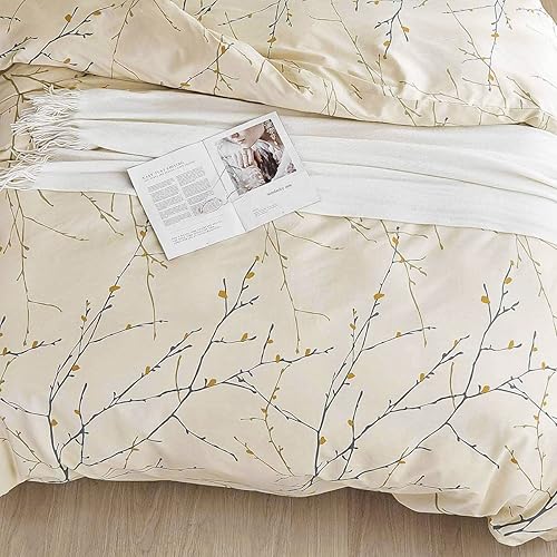 Miniatura 3 de OAITE - Juego de fundas nórdicas, funda nórdica 100% algodón, ultra suave y de fácil cuidado, juego de ropa de cama tamaño Individual, Queen, King,