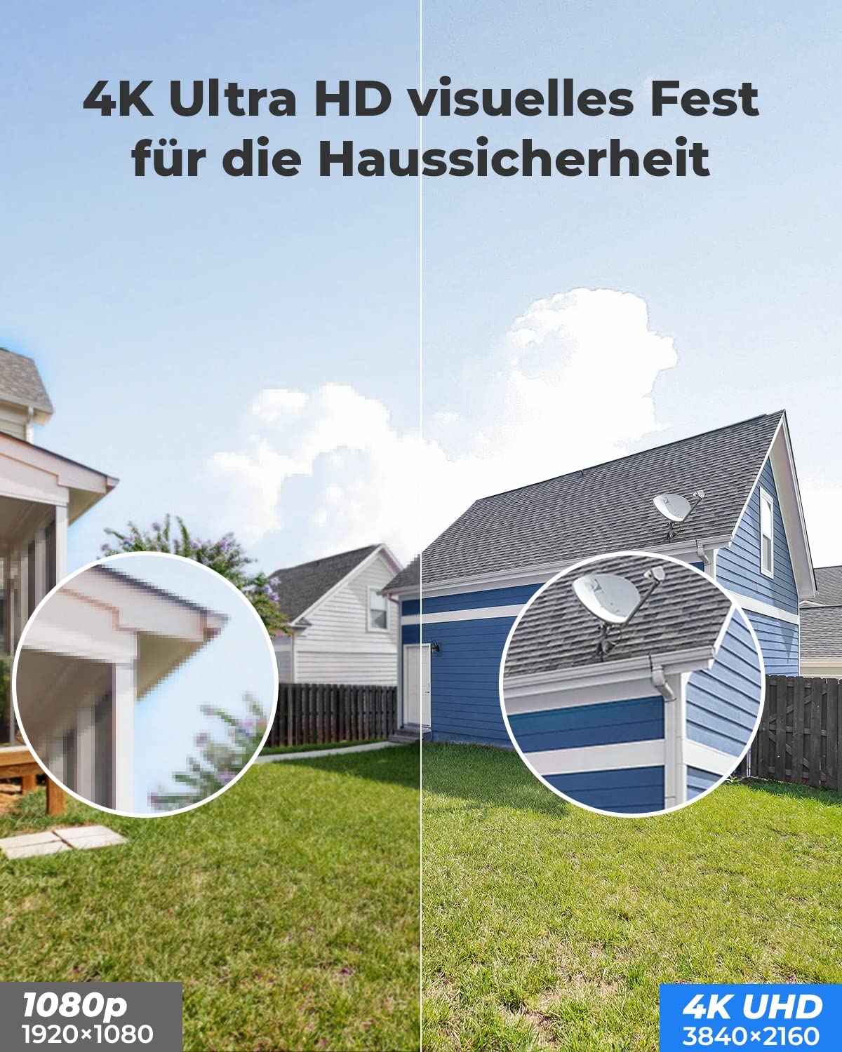 Reolink 4K PoE Überwachungskamera Aussen mit Smarter Erkennung, RLC-820A-B | 8MP Smarte PoE Kamera Outdoor mit IP67 Wasserfest, 30m IR Nachtsicht, Audio, microSD Kartensteckplatz und Zeitraffer