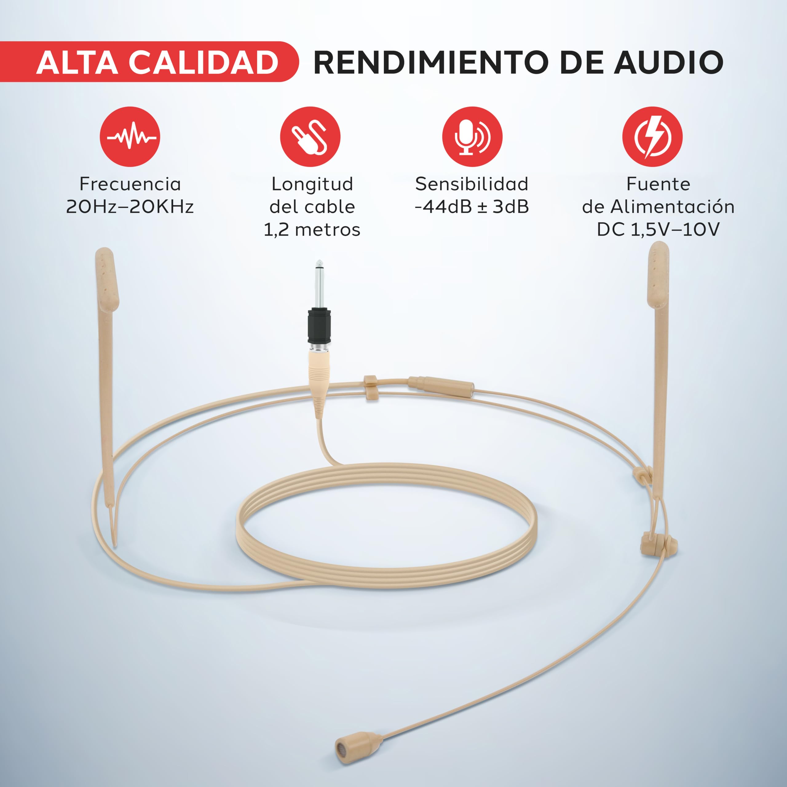 PYLE auriculares diadema, Doble, Profesionales, Microfono boom de condensador omnidireccional, Manos libres, Cable de 1.2m, Adapador de 3.5mm/6.35mm y Paraviento