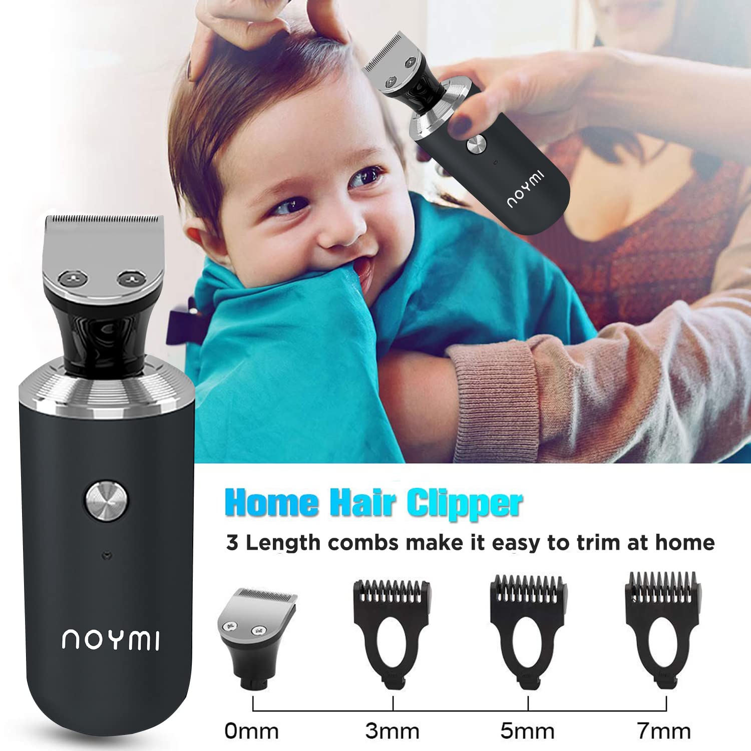 Noymi 3 in 1 Shaving Machine | Beard Trimmer for men with Waterproof IPX7 technology | Fast Charging with 90 Mins Continuous Use (Shaver + Trimmer) - Image 7 thumbnail