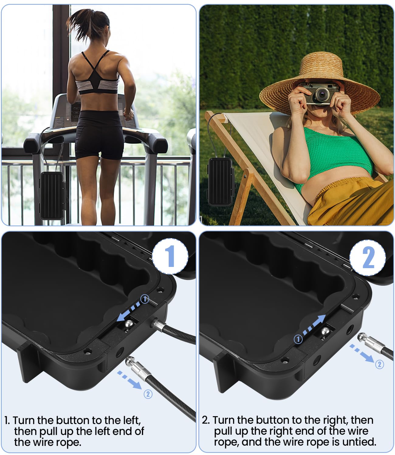 Coffre fort portable multi fonctionnel ABS avec code de sécurité grande capacité résistant aux chocs et aux chutes idéal pour la maison mini boîte à sécurité discrète boîte à code pratique et sans clé
