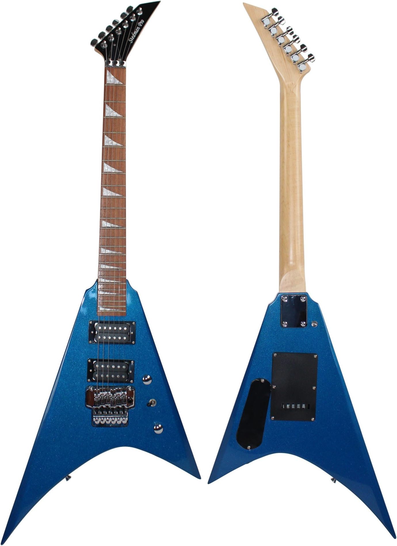 V Series Electric Guitar With Many Accessories - Metallic Blue