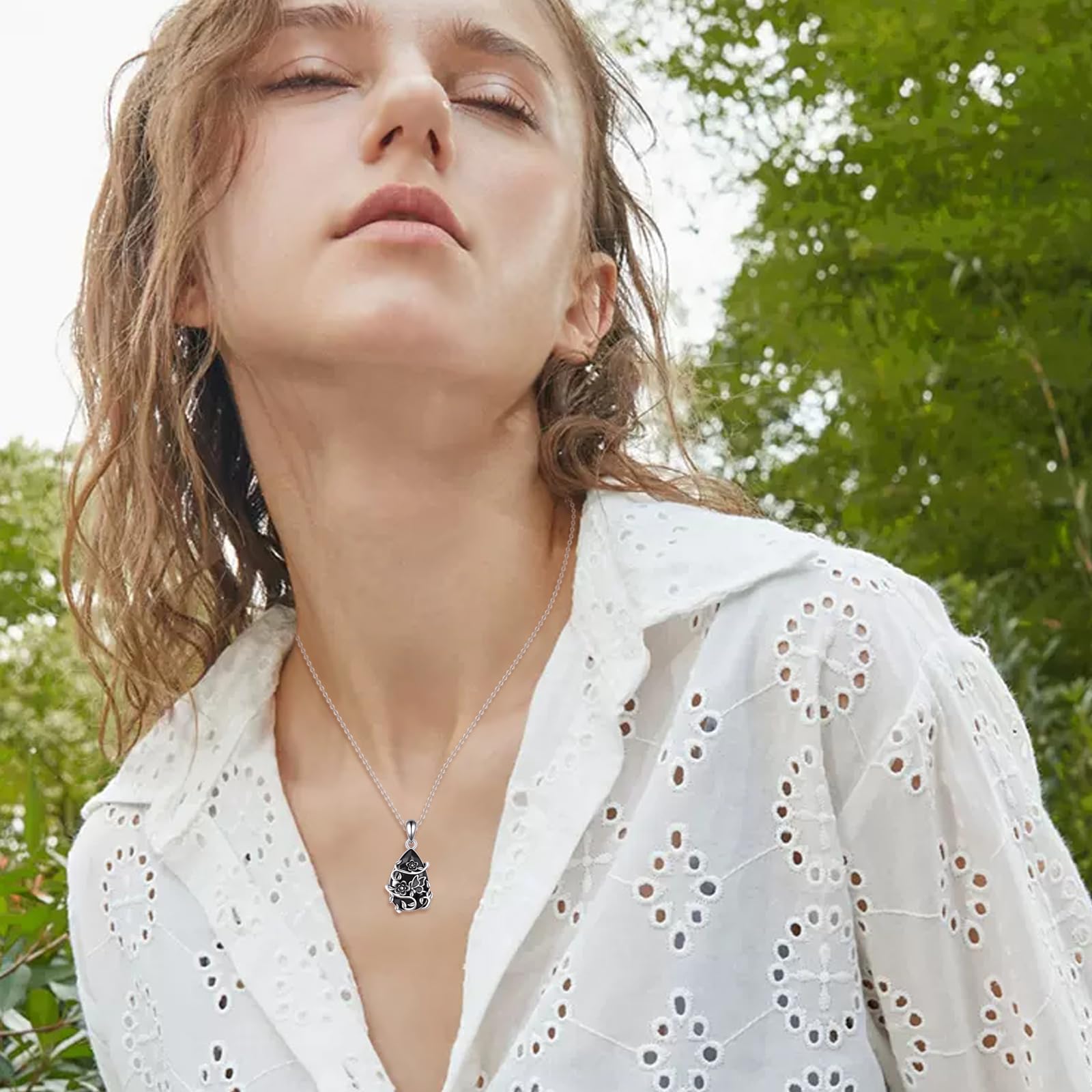 YFN Tier Halskette Sterling Silber Niedliches Tier Kette Anhänger Schmuck Geschenke für Damen Mädchen Mutter Tochter