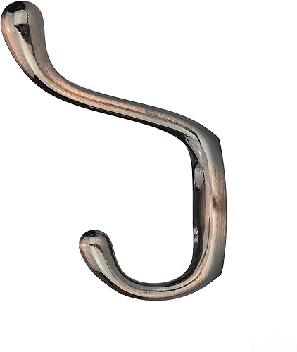 Vista 38 de Rok Hardware Gancho de doble capa resistente, 3-1/2 pulgadas, níquel cepillado, paquete de 10 ROKCH101BN cepillado níquel