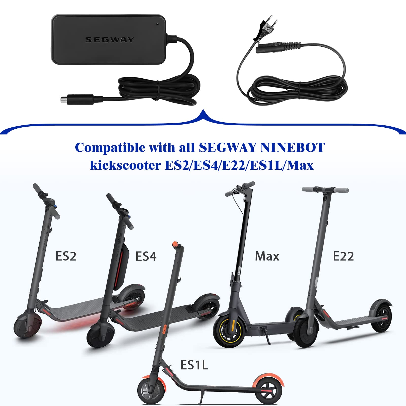 Segway-Ninebot Cargador Rápido 5A para Serie Ninebot MAX
