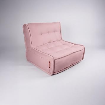 Xpermate S rtl  Pofidik Minder Koltuk Yer Koltu u S rt Destekli Oturma Minderi 80x60 Y kanabilir Fermuarl  Pembe