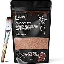 BHHB Chocolate Facial Wax Powder, 10 Min Painless Herbal Hair Removal Waxing Powder, All Types Of Hair Skin Hands Legs Underarms Private Bikini Part (100 GM)