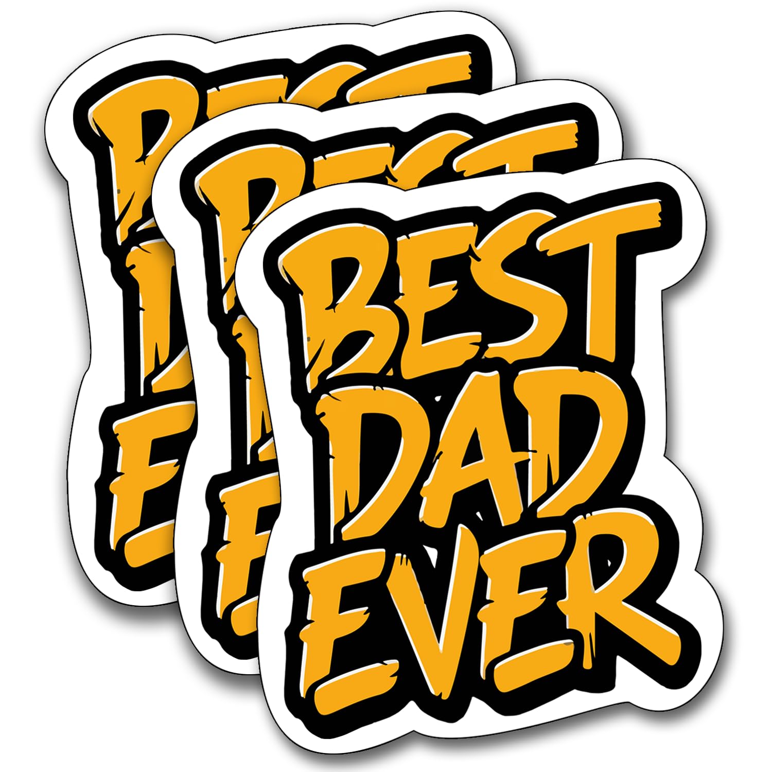 (3Pcs) Best Dad Ever Sticker, Decal Gifts Dad Decorate Books Laptop Phone Water Bottles Kindles Stickers Tumbler Sticker Waterproof Vinyl Decorate