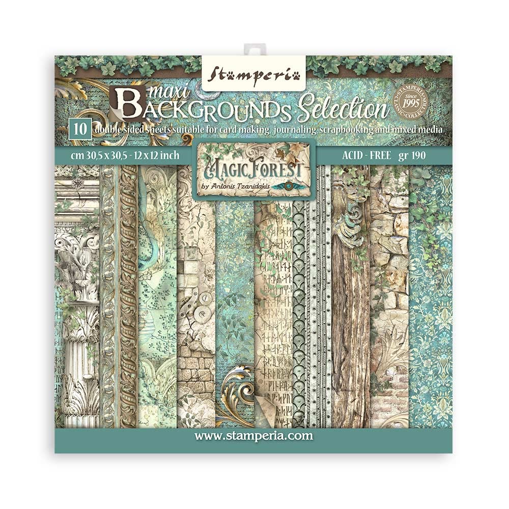 Stamperia Scrapbooking Pad - Background Magic Forest