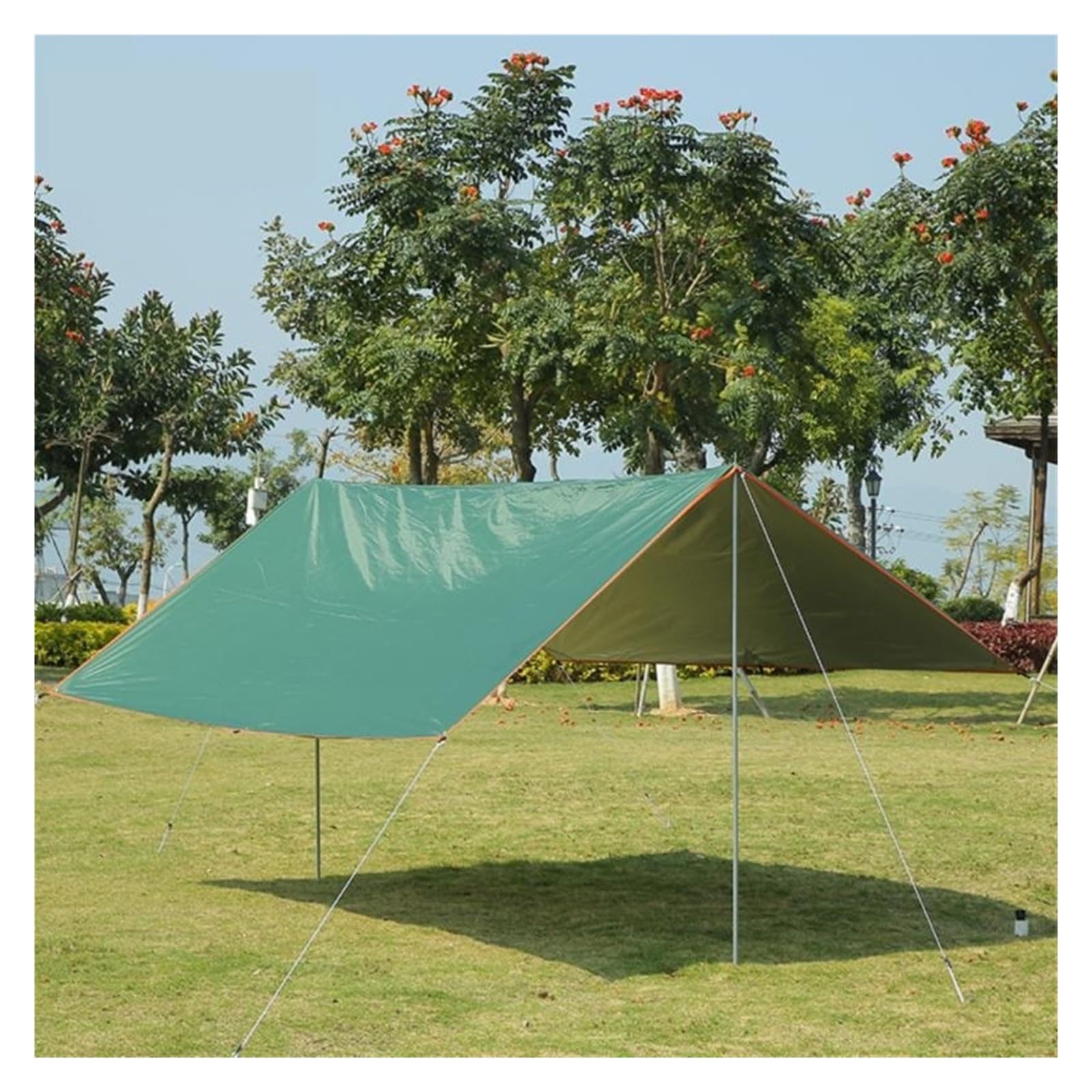 5x3 mètres 4x3 mètres 3x3 mètres Bâche imperméable Tente Ombre Ultralégère Auvent de Jardin Pare-Soleil Auvent de Camping Extérieur Abri Soleil de Plage Touristique Pour RandonnéE Plage Pique-Nique(Gr