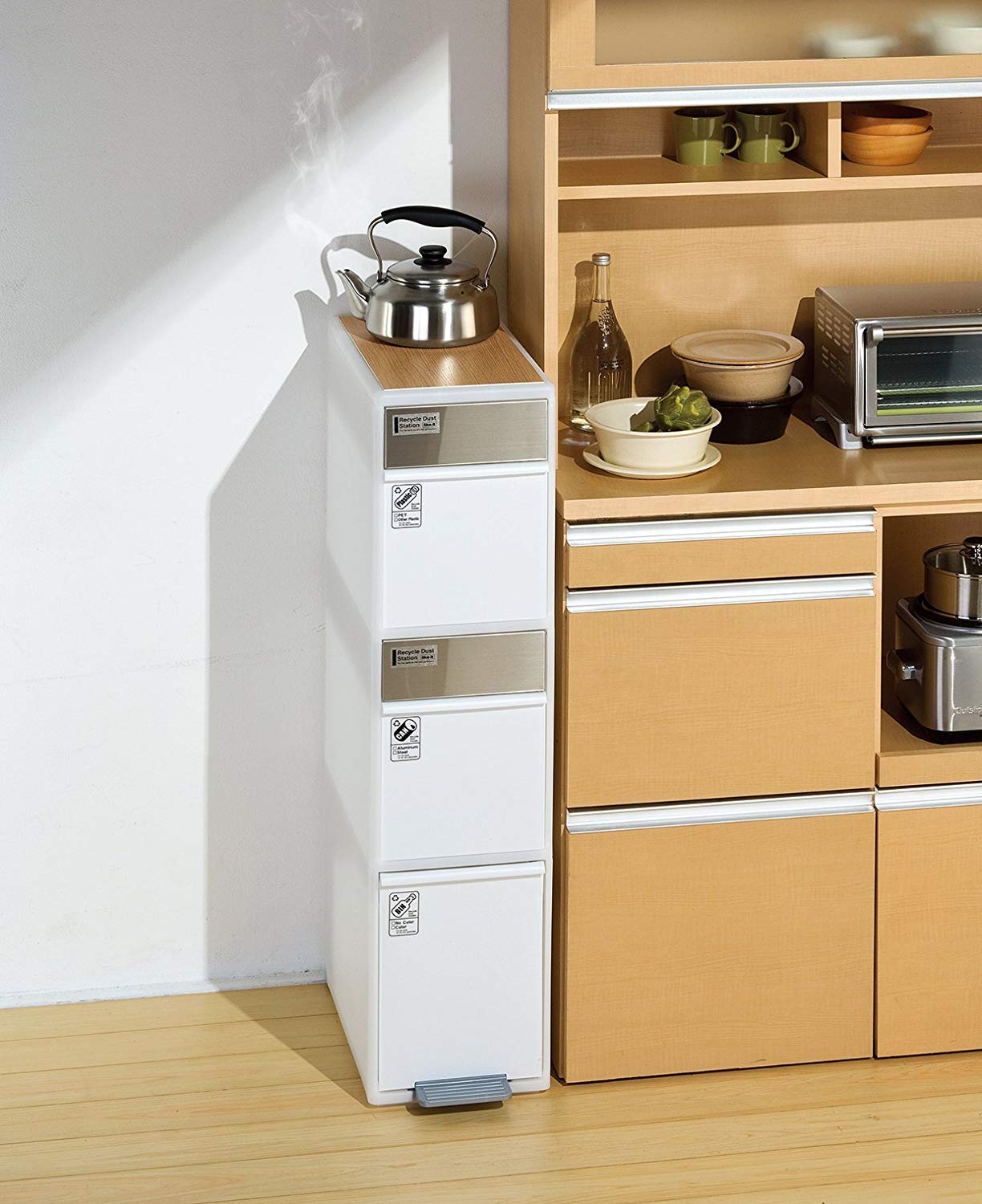 Amazon｜ライクイット (like-it) ペダル式ゴミ箱分別スイング