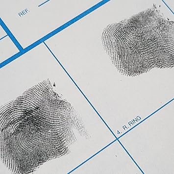 Crime Scene ATF FD-258 Fingerprint Cards - Pack of 50